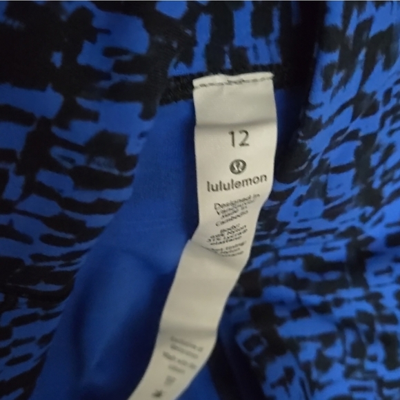 Blue Patterned Women's Leggings - Picture 2 of 4